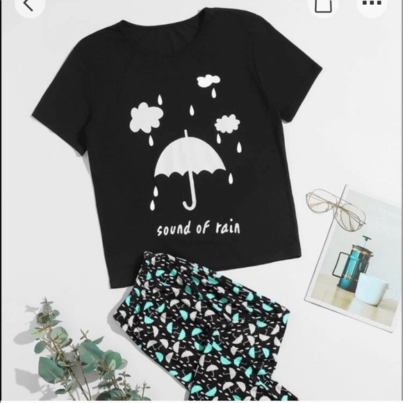 Rainy Day Pajamas! Super soft & Super Cute! - Picture 1 of 6
